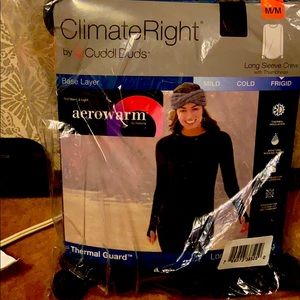 Cuddl Duds New Long sleeve Crew